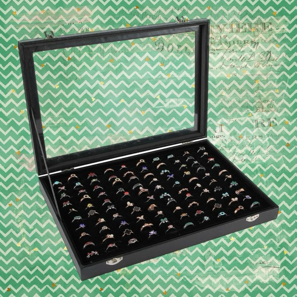 100 Slot Ring Display Case